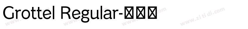 Grottel Regular字体转换